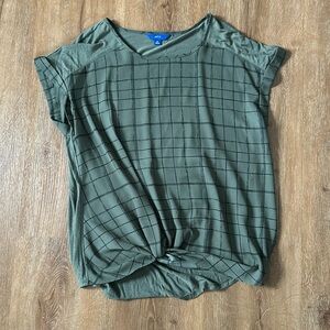 Women’s Olive Green T-shirt, Apt 9, Size XL